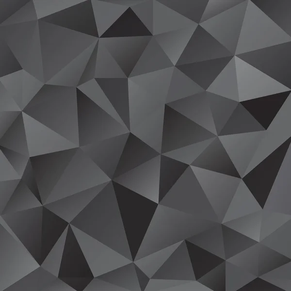 Nero Disegno Sfondo Triangolo Lucido Sfondo Geometrico Stile Origami Con — Vettoriale Stock