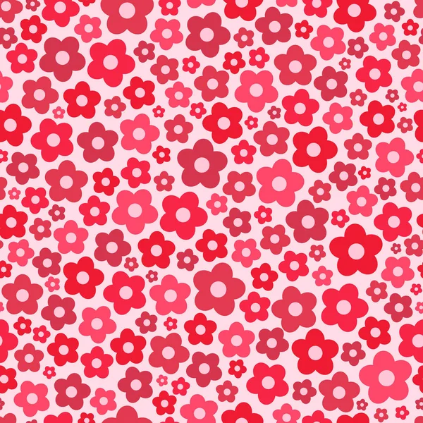 Nahtloses Muster mit Gänseblümchenblümchen — Stockvektor