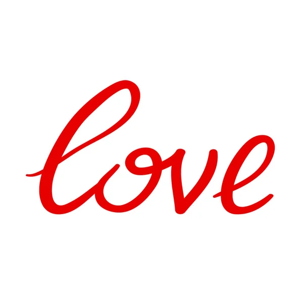 Love hand written word — Stock Vector