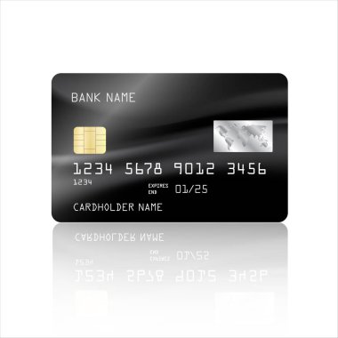 Soyut renkli ağ tasarımı arka planına sahip kredi kartı vektörü