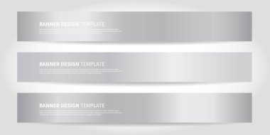 White Vector banners with abstract beautiful blue background. Website headers
