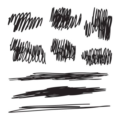 Siyah fırça darbeleri seti, sunumlar için vektör logosu tasarımı elemanları, şablonlar vs. Satılık arkaplanlar, metin pankartları