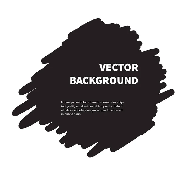 Vector Schwarzes Banner Design Vektor Logo Designelement Für Präsentationen Vorlagen — Stockvektor
