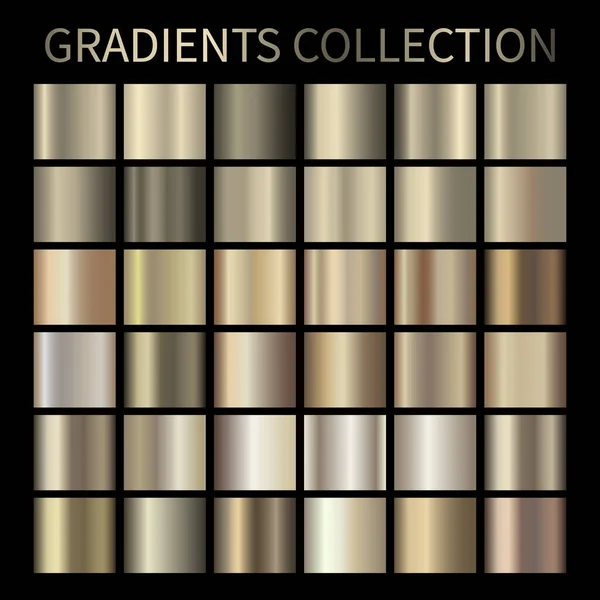 질감의 Vector Swatch Metallic Gramational Illustration Graese Background Banner Interface — 스톡 벡터