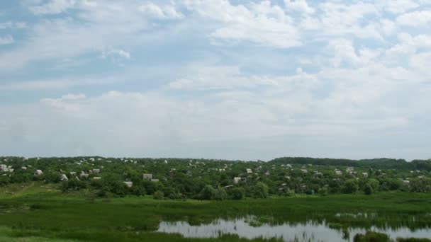 Paisaje de verano. Tiempo de caducidad . — Vídeos de Stock