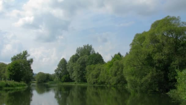 Mooie zomerse landschap. Time-lapse. — Stockvideo