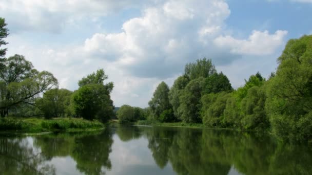 Beautiful summer landscape.  Time Lapse. — Stock Video