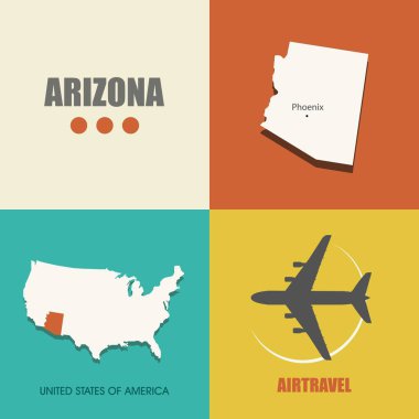 Arizona harita düz
