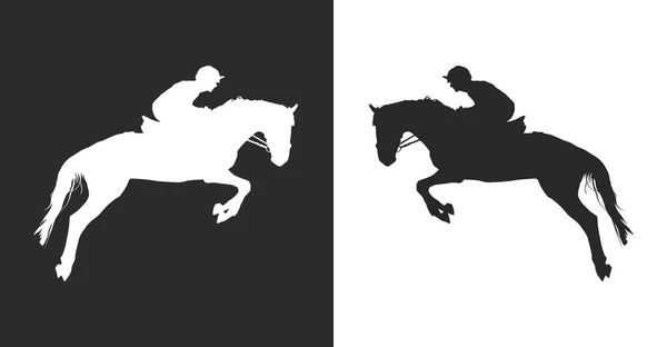 Horsewoman vector illustration — Stock Vector