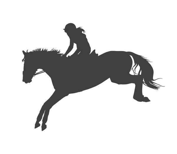 Illustration vectorielle Horsewoman — Image vectorielle