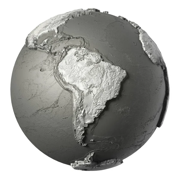 3D Глобус Южная Америка — стоковое фото