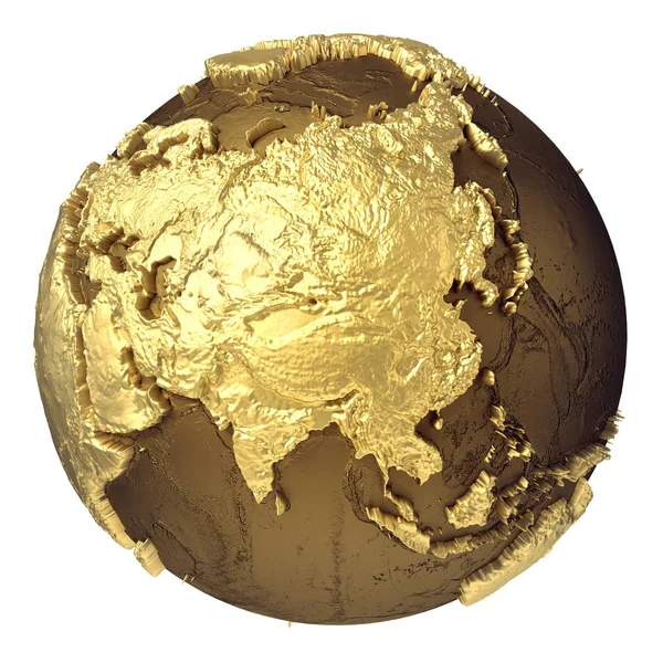 Guld Globe Asien — Stockfoto