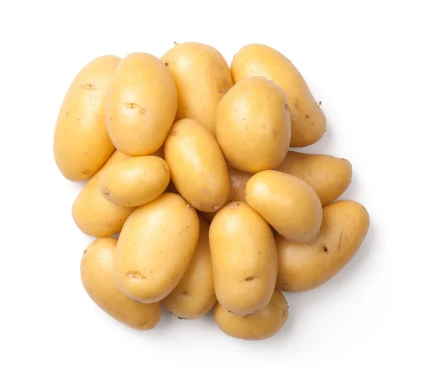 白い背景に隔離されたジャガイモ — ストック写真