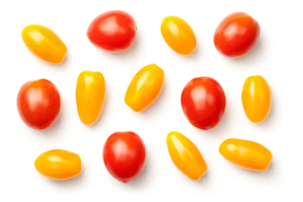 Pepper Cherry Tomatoes Isolated on White Background — Stock Photo, Image