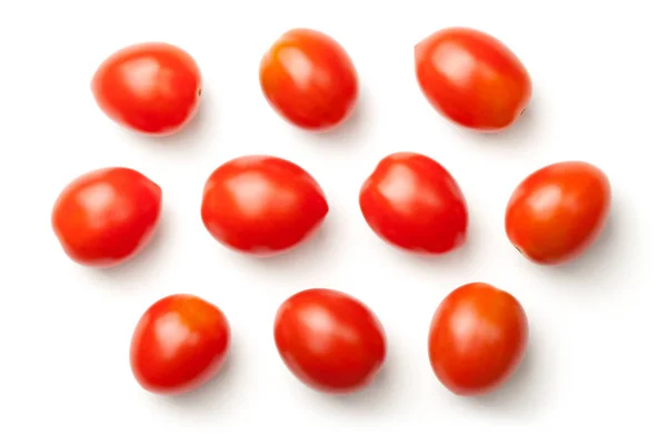白い背景で隔離ペッパー チェリー トマト — ストック写真