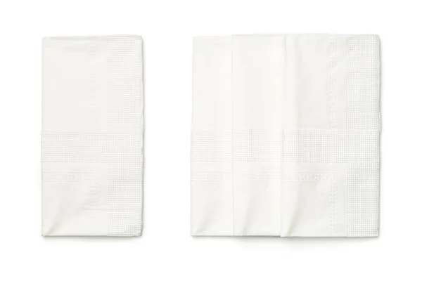 Tecidos isolados em fundo branco — Fotografia de Stock