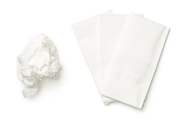Tecidos isolados em fundo branco — Fotografia de Stock