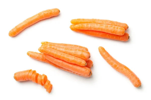 Baby-Karotten isoliert auf weißem Hintergrund — Stockfoto