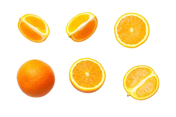 Oranje geïsoleerd op witte achtergrond — Stockfoto