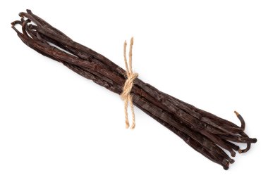 Beyazın Üzerinde İzole Edilmiş Vanilya Çubukları