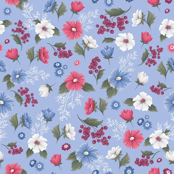 Floral seamless pattern — Stock Vector