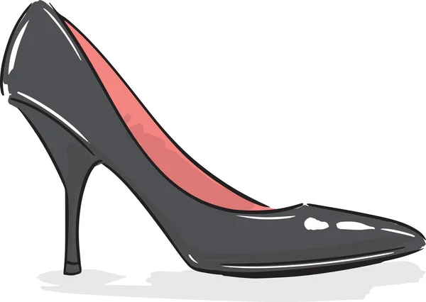 Zapato de tacón alto Estilo de la moda Ilustración — Vector de stock