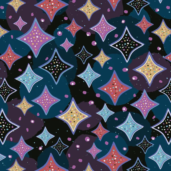 1950s Stars Pattern Background — Stock Vector © wingnutdesigns #28741265