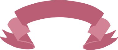 Kırmızı kurdele tasarım öğesi resimli