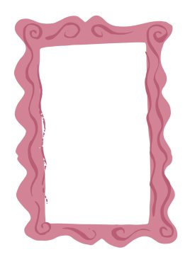 Resimli dekoratif çerçeve tasarım öğesi