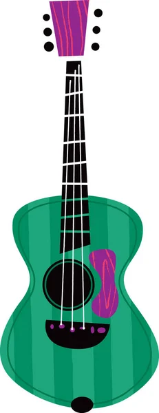 Instrument muzyczny gitara akustyczna — Wektor stockowy