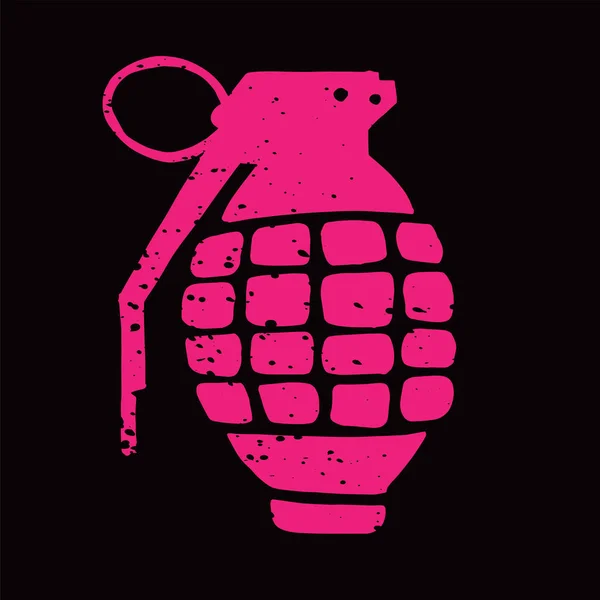 Hand Grenade Illustration — Stock vektor