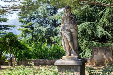 Heykel Bahçe Villa Cimbrone, Ravello, Salerno eyaletinde bulunan, Campania, İtalya