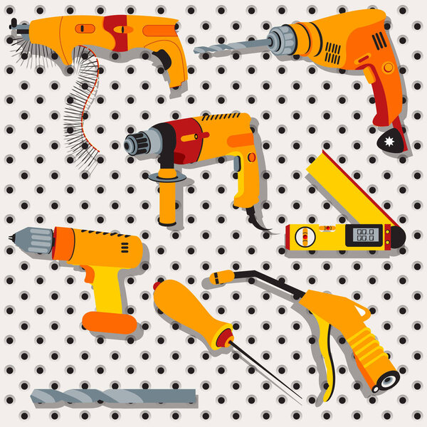 tools orange icons 2