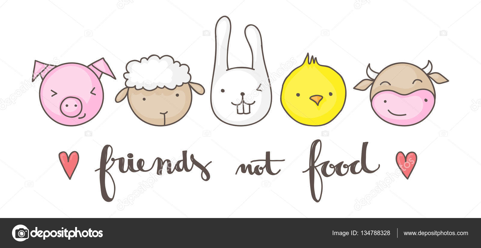 Friends not food Stock Vector Image by ©zsooofija #134788328