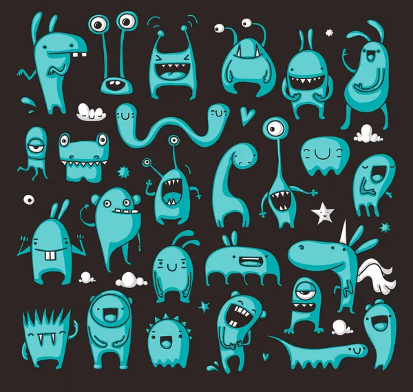 Doodle canavar koleksiyonu