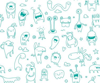 Dikişsiz monster desen