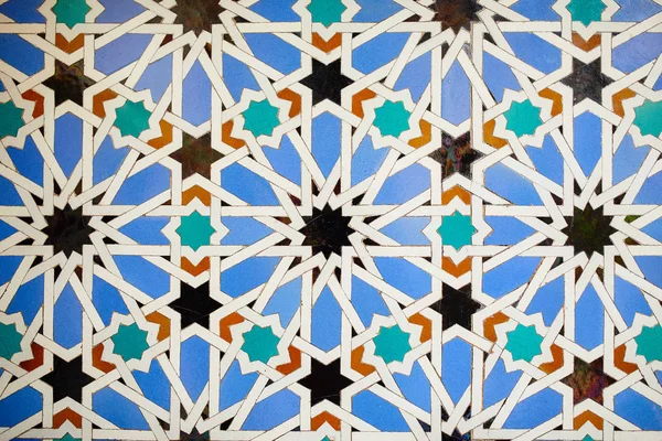 Tile Background in the Alcazar de Sevilla in Spain — 스톡 사진