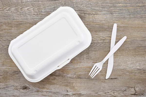 Disposable Food Tray — Stock Photo, Image