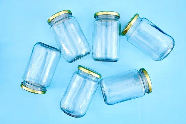 Vasi di stoccaggio di vetro — Foto Stock