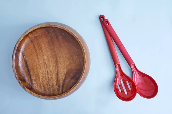 Foto Voor Een Houten Kom Voor Een Studio — Stockfoto