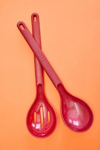 Studio Photo Serving Spoons — Stock Photo, Image