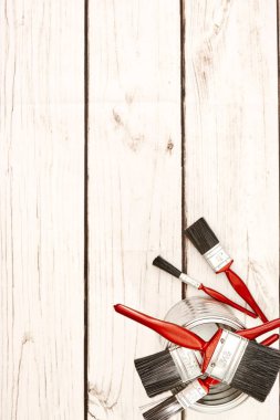 Bir boya fırçası stüdyo fotoğrafı