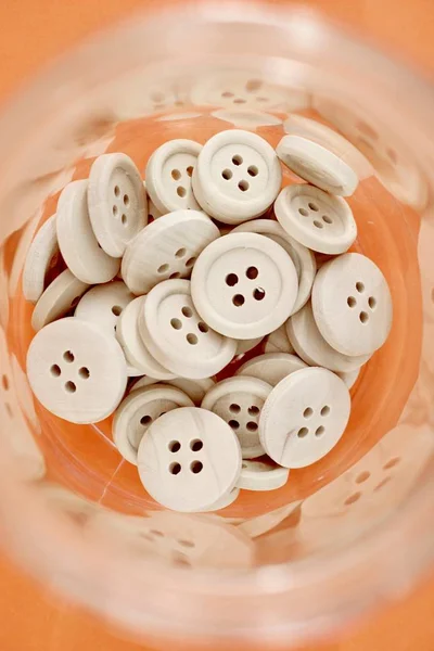 Wooden Buttons — Stock Photo, Image