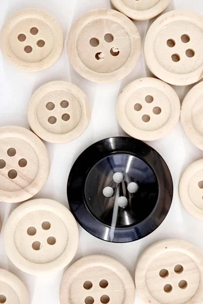 Ξύλινα κουμπιά — Φωτογραφία Αρχείου