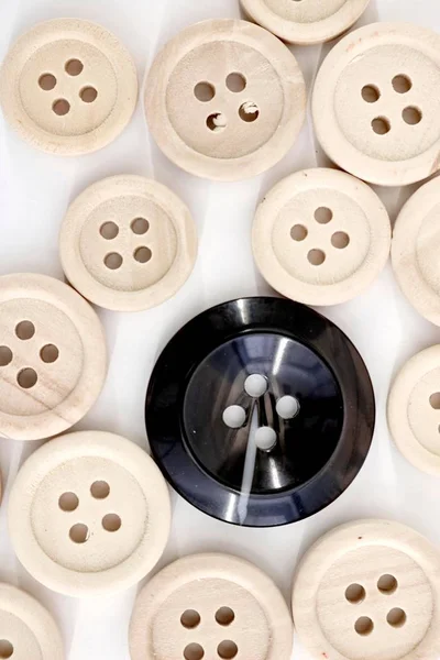 Wooden Buttons — Stock Photo, Image