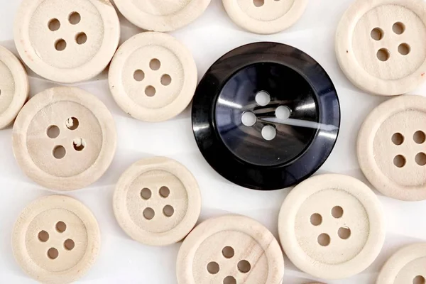 Wooden Buttons — Stock Photo, Image