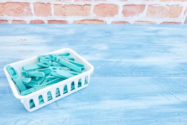 Studio Photo Clothes Line Pegs — Stock Photo, Image