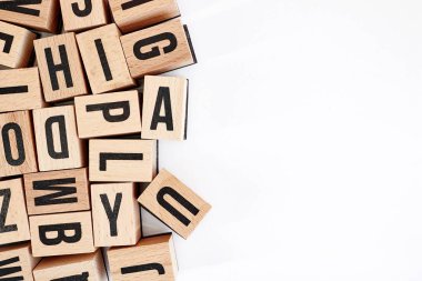 Stüdyo fotoğraf alfabesi harfleri.