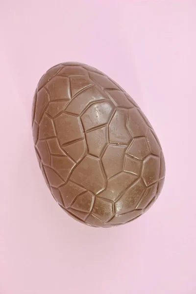 Una Foto Estudio Huevo Pascua Chocolate — Foto de Stock