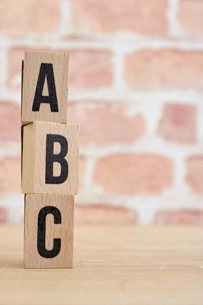 A studio photo alphabet letters